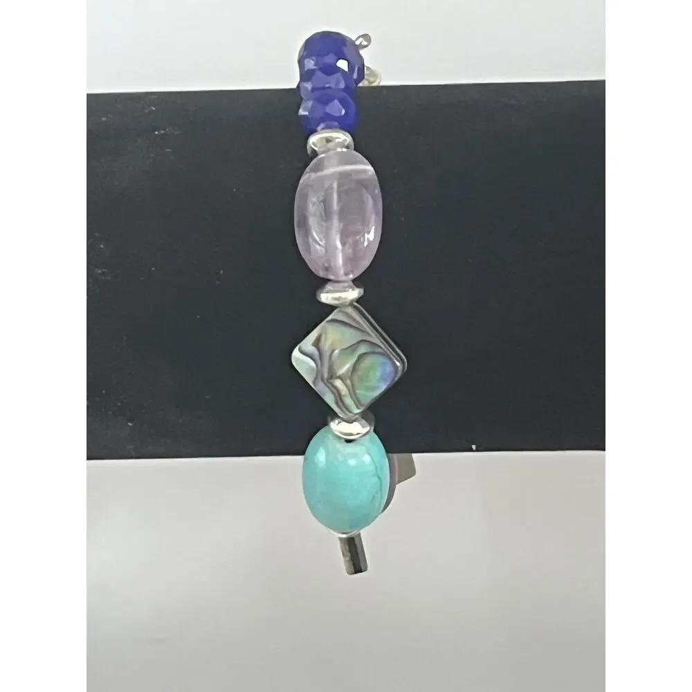 Barse 'Peacock' Multi-Stone Bracelet